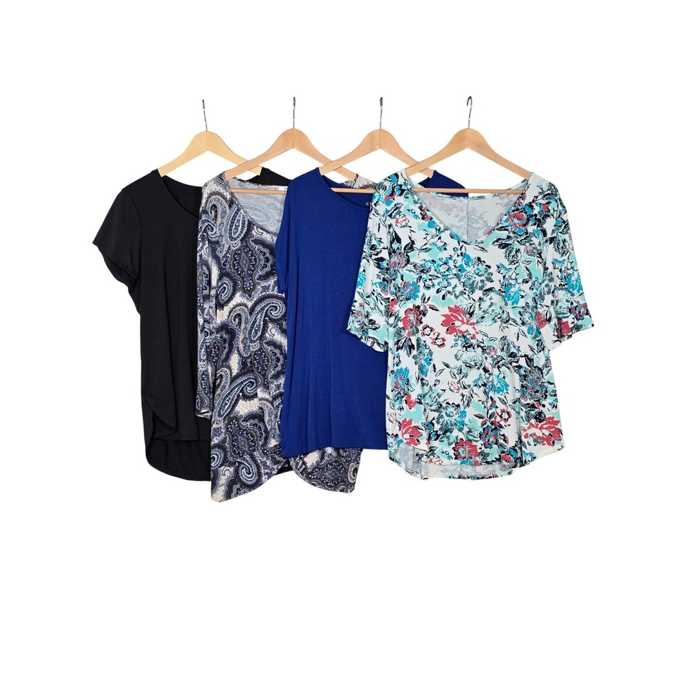 Excellent Pre-Owned Women's Cleo Ricki's Head 4-Piece Shirt Bundle XL